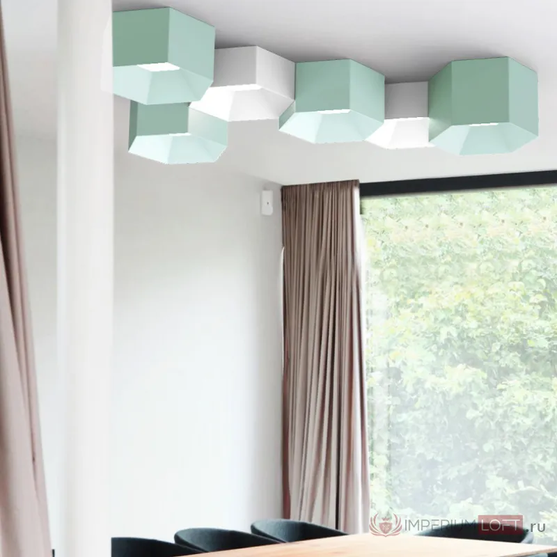 Потолочный светильник HEXAGON A H13 White от ImperiumLoft