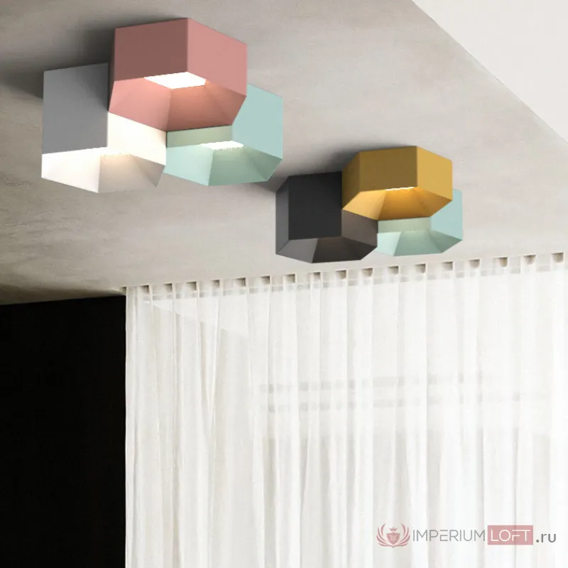 Потолочный светильник HEXAGON A H13 White от ImperiumLoft