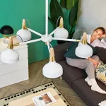 Люстра на штанге OPLAND A 5 lamps White от ImperiumLoft