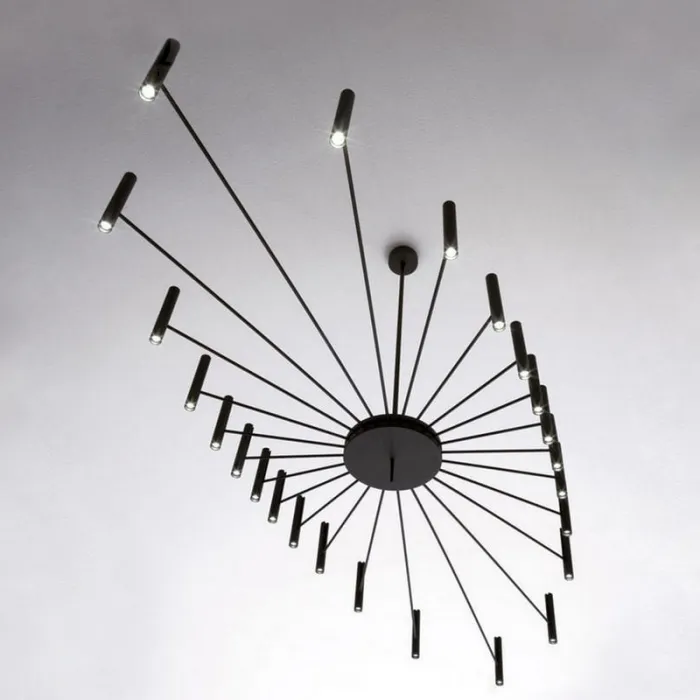Люстра POP P40 Chandelier 24 lamps D130 Mod.A Gold от ImperiumLoft