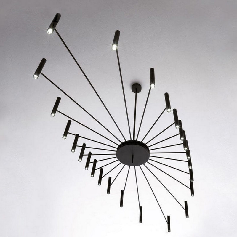 Люстра POP P40 Chandelier 24 lamps D130 Mod.B White от ImperiumLoft