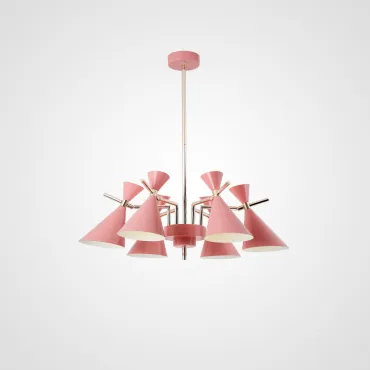 Люстра на штанге FRANKA D80 6 lamps Pink от ImperiumLoft