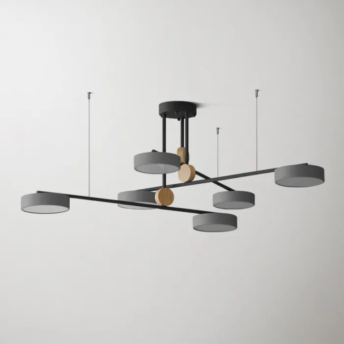 Люстра на штанге TECHNUM COLOR LED Grey от ImperiumLoft