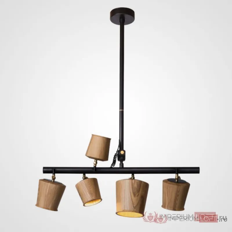 Подвесной реечный светильник CONNY L5 Light brown от ImperiumLoft
