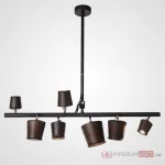 Подвесной реечный светильник CONNY L7 Dark brown от ImperiumLoft