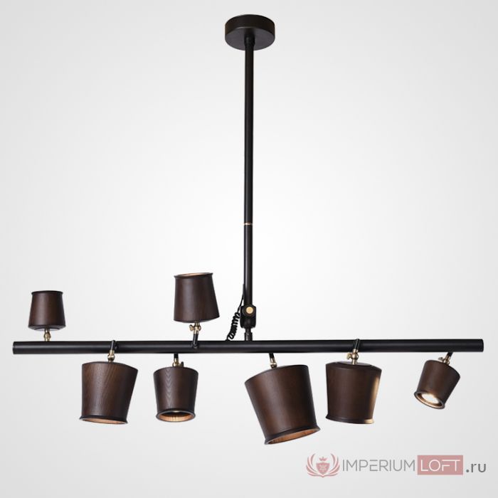 Подвесной реечный светильник CONNY L7 Dark brown от ImperiumLoft