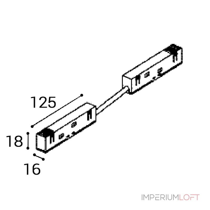 Соединитель угловой IT012-5041 black Соединитель угловой IT012-5041 black