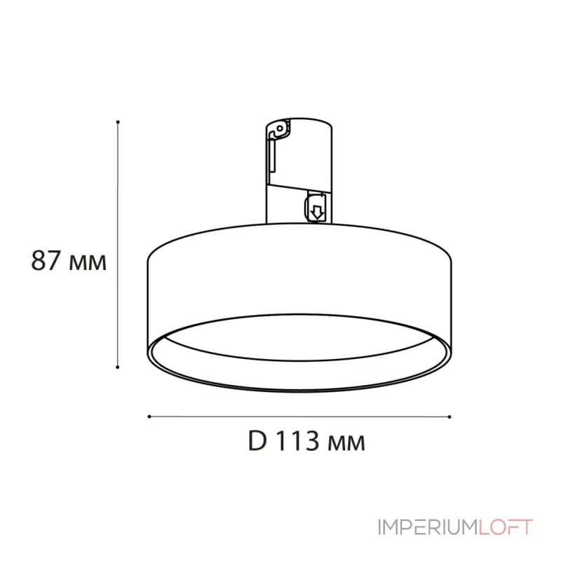 Светильник трековый IT010-4022 black 3000K
