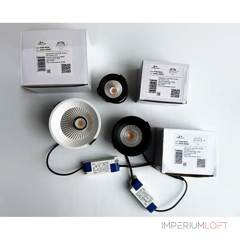 Светильник встраиваемый влагозащищенный IT08-8036 white 4000K