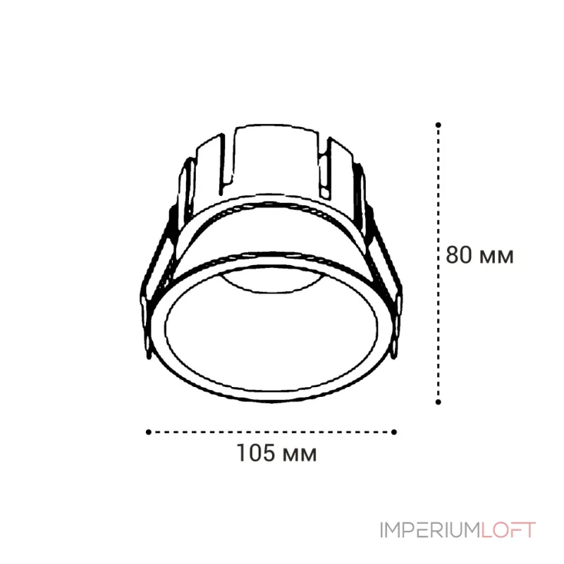Светильник встраиваемый влагозащищенный Italline IT06-6032 white 3000K
