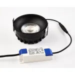Светильник встраиваемый влагозащищенный IT08-8032 black 4000K