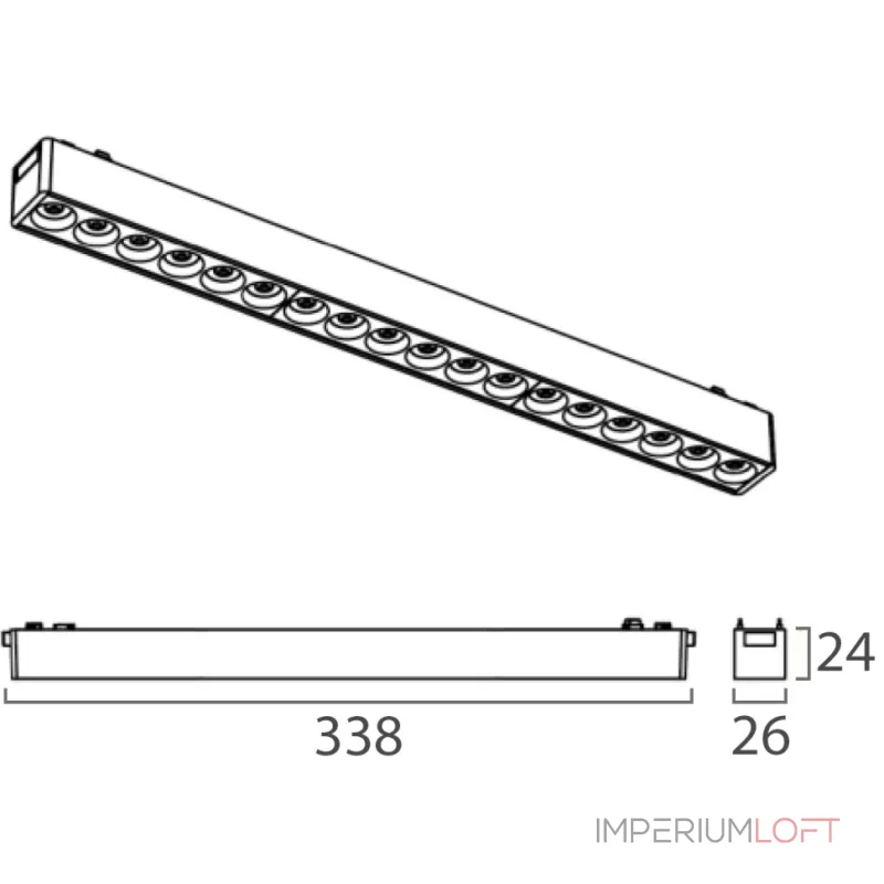 Светильник трековый IT09-9011 black 3000K