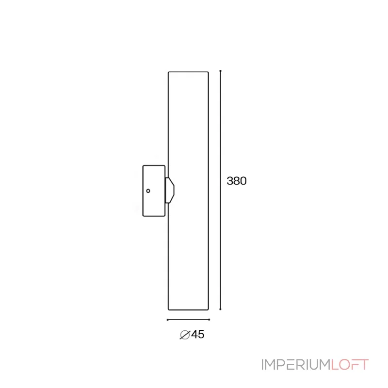 Светильник настенный IT02-026 black 3000K