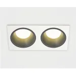 Светильник встраиваемый с рамкой IT08-8013 black 3000K 2 шт + IT08-8015 white