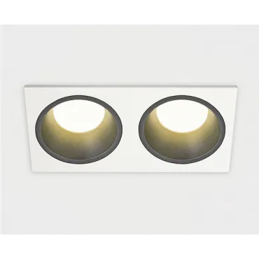 Светильник встраиваемый с рамкой IT08-8013 black 3000K 2 шт + IT08-8015 white