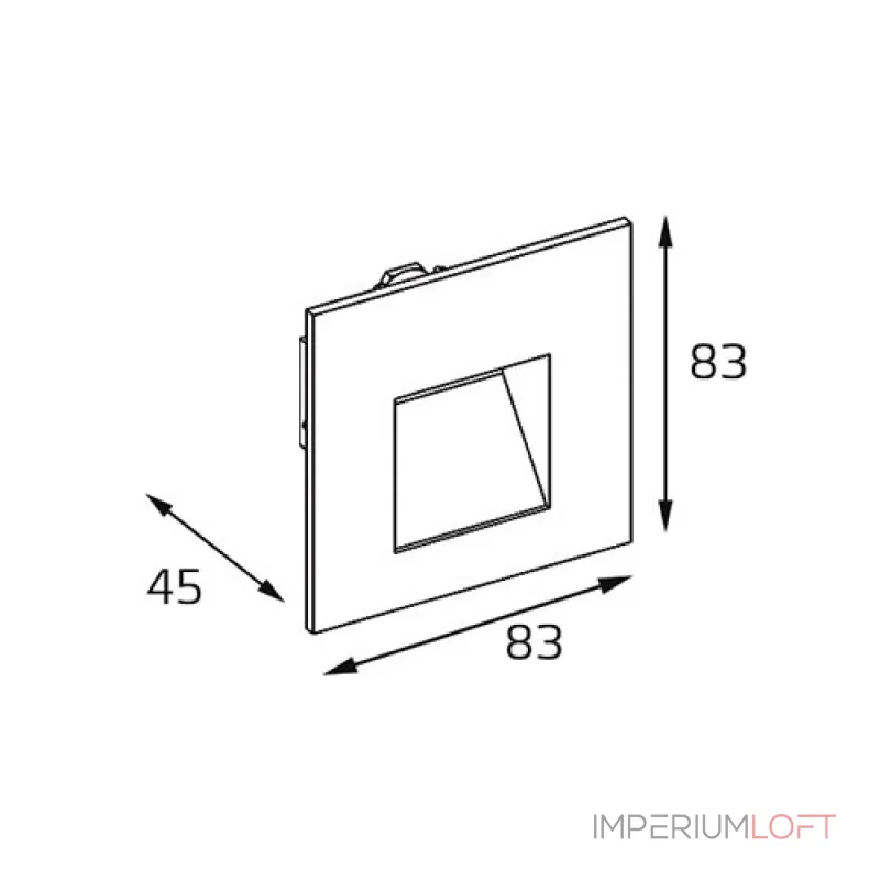 Подсветка встраиваемая DL 3019 grey от ImperiumLoft