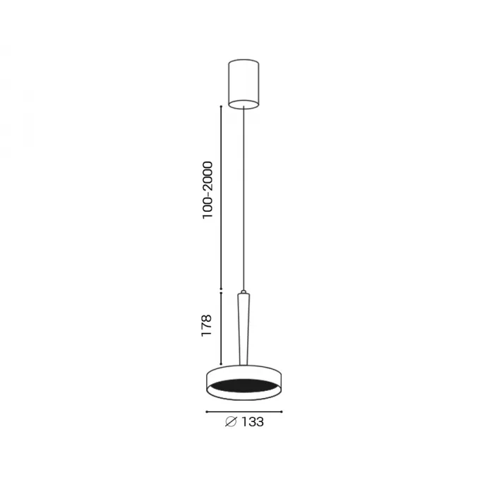 Светильник подвесной IT02-025 gold 3000K + IT02-024 black от ImperiumLoft