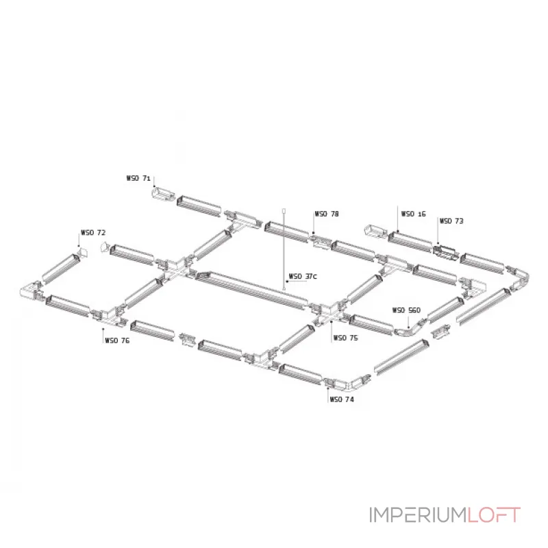 Соединитель угловой WSO 74 white от ImperiumLoft