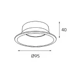 Отражатель для светильника reflector for 3160 black от ImperiumLoft