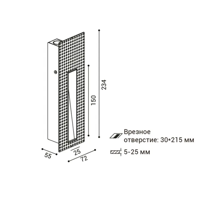 Подсветка встраиваемая DL 3031 white от ImperiumLoft
