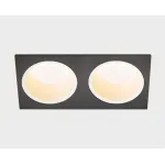 Светильник встраиваемый с рамкой IT08-8013 white 3000K 2 шт + IT08-8015 black