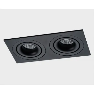 Светильник встраиваемый с рамкой IT02-008 black (2 шт.) + IT02-QRS2 black Светильник встраиваемый с рамкой IT02-008 black (2 шт.) + IT02-QRS2 black