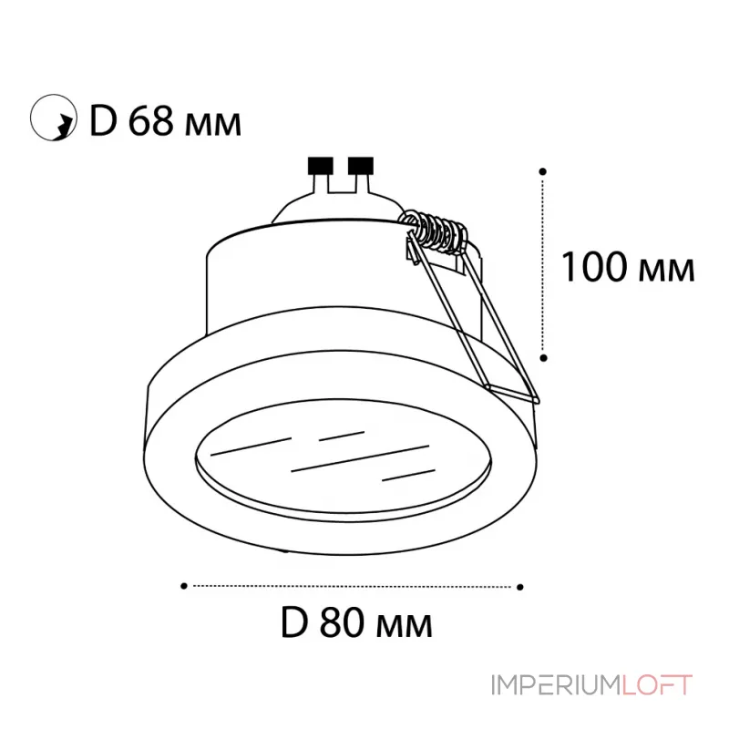 Светильник встраиваемый влагозащищенный 2634 white от ImperiumLoft Светильник встраиваемый влагозащищенный 2634 white от ImperiumLoft