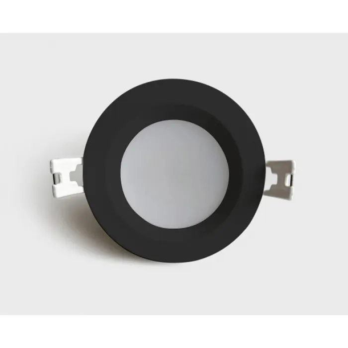 Встраиваемый влагозащищенный светильник Italline SP SOLO IT08-8018 black 4000K от ImperiumLoft
