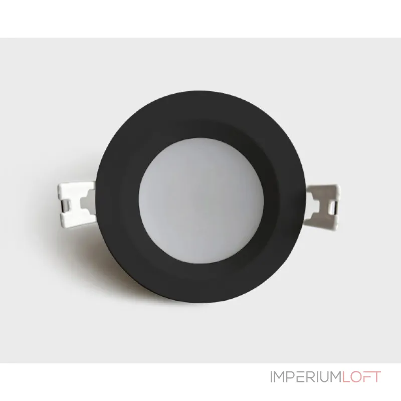 Встраиваемый влагозащищенный светильник Italline SP SOLO IT08-8018 black 4000K