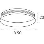 Кольцо для светильника IT02-013 ring white