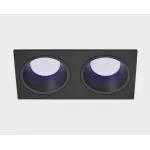 Светильник встраиваемый с рамкой IT08-8013 black 4000K 2 шт + IT08-8015 black