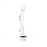 Подвесной светильник IT02-025 dark silver 3000K + IT02-024 black