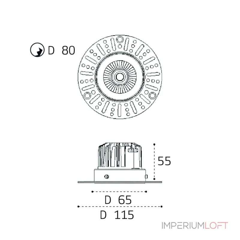 Светильник встраиваемый влагозащищенный IT02-028 white 4000K