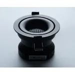 Светильник встраиваемый с рамкой IT02-008 black (2 шт.) + IT02-QRS2 white