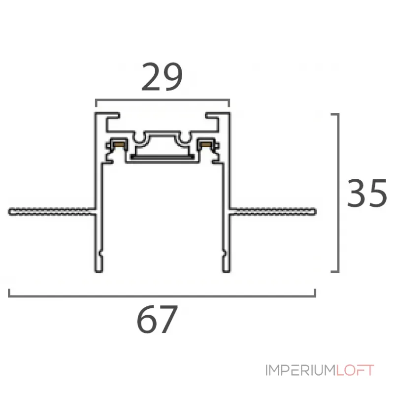 Встраиваемый магнитный шинопровод IT09-9021 black tube от ImperiumLoft Встраиваемый магнитный шинопровод IT09-9021 black tube от ImperiumLoft