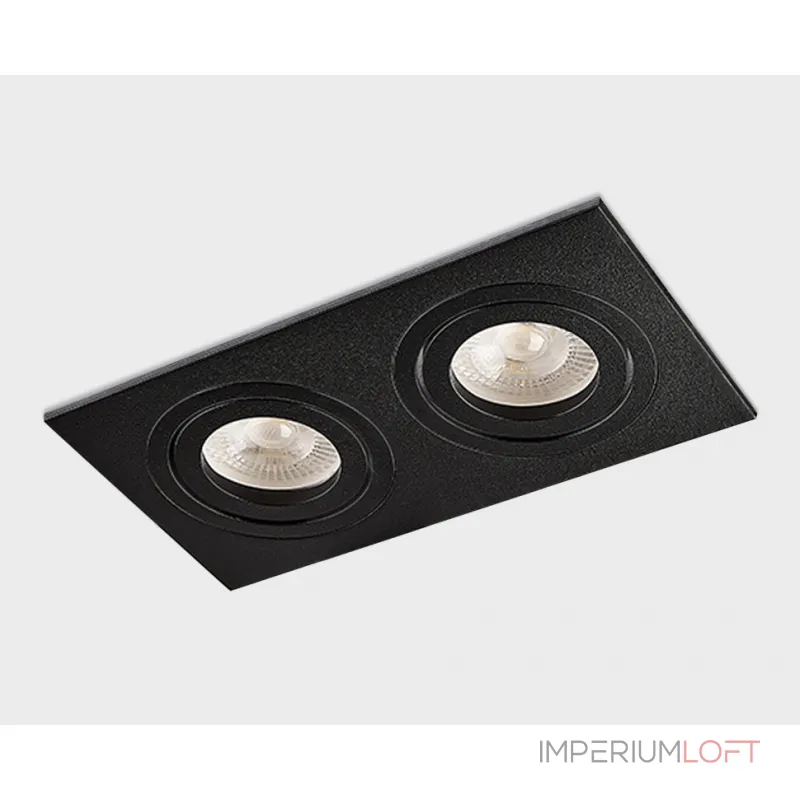 Светильник встраиваемый поворотный SAG203-4 black/black
