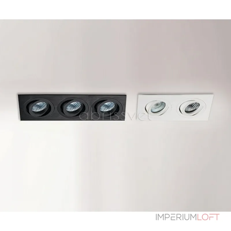 Светильник встраиваемый поворотный SAG203-4 black/black