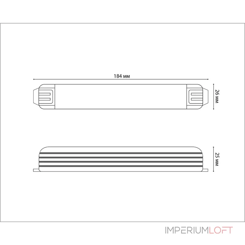 Блок питания для светодиодной ленты M04-515 ITB-24V-60W Блок питания для светодиодной ленты M04-515 ITB-24V-60W