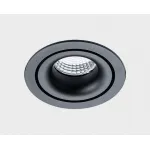 Светильник встраиваемый с рамкой IT02-008 black (2 шт.) + IT02-QRS2 white