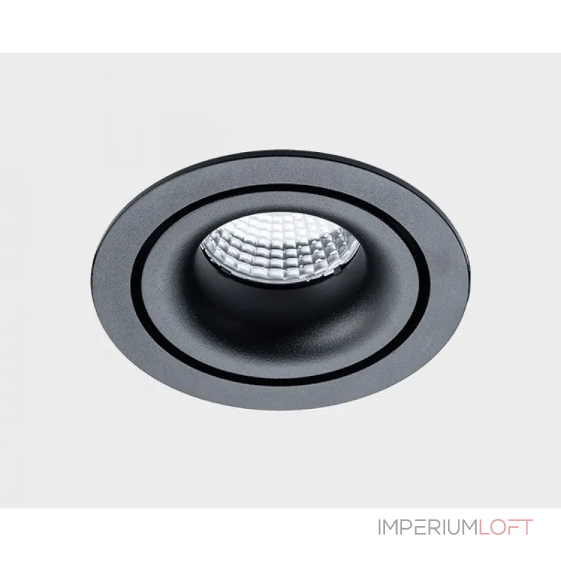 Светильник встраиваемый с рамкой IT02-008 black (2 шт.) + IT02-QRS2 white