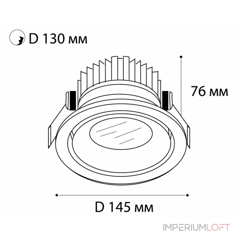 Светильник встраиваемый IT06-6018 black 4000K от ImperiumLoft Светильник встраиваемый IT06-6018 black 4000K от ImperiumLoft