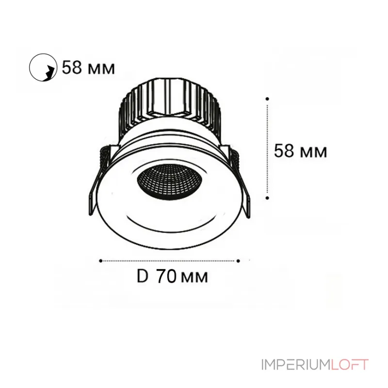 Светильник встраиваемый влагозащищенный IT06-6023 white 4000K