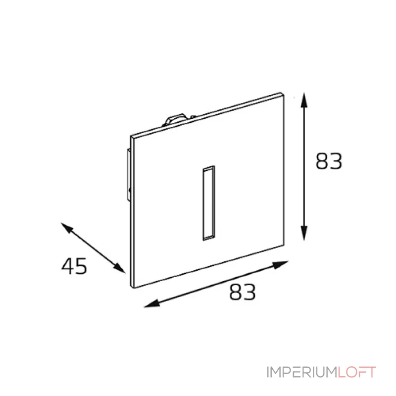Подсветка встраиваемая DL 3020 grey от ImperiumLoft