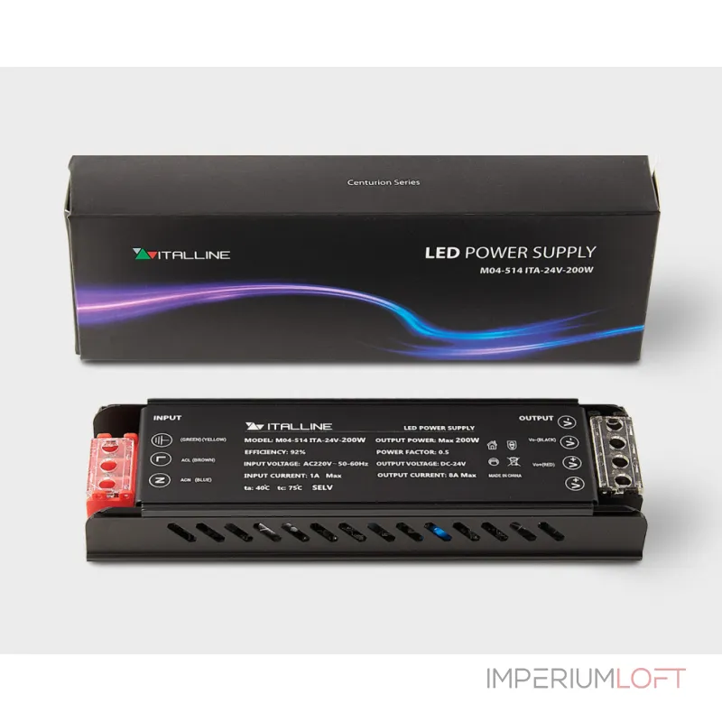 Блок питания для светодиодной ленты M04-514 ITA-24V-200W