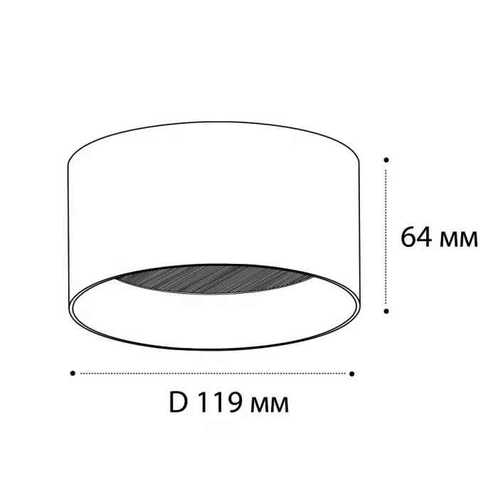 Светильник потолочный влагозащищенный IT02-004 black 3000K от ImperiumLoft