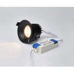 Светильник встраиваемый влагозащищенный IT06-6016 black 3000K