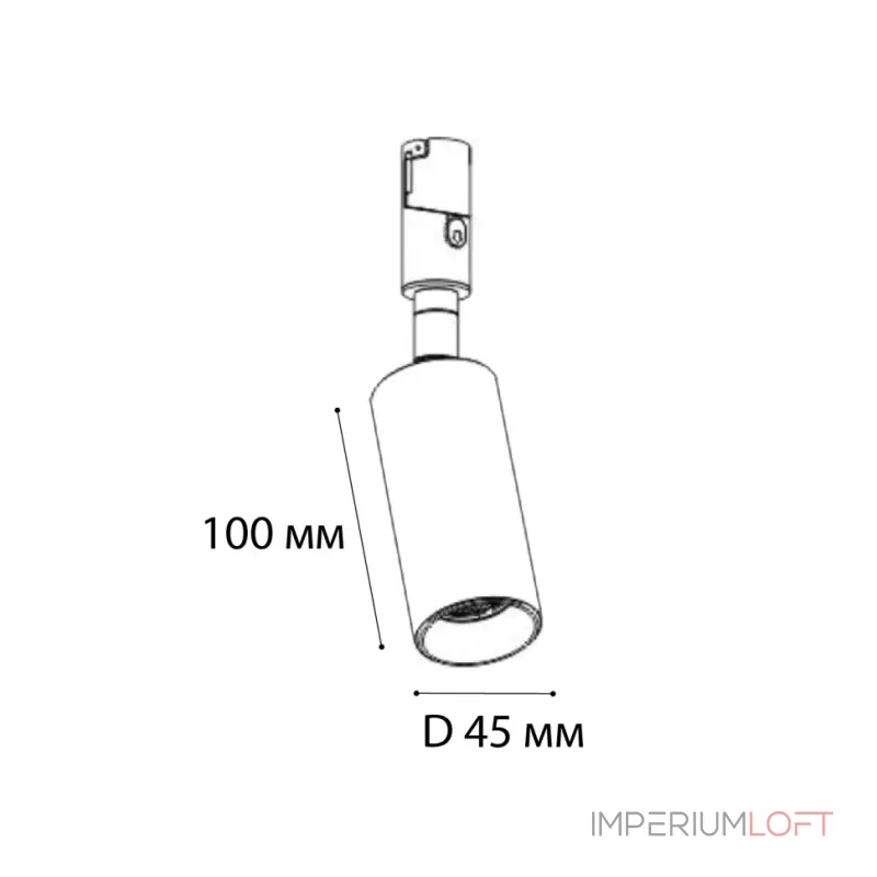 Светильник трековый IT010-4018 black 3000K