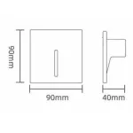Уличный встраиваемый светильник Italline IT015-0301+IT015-0302 white