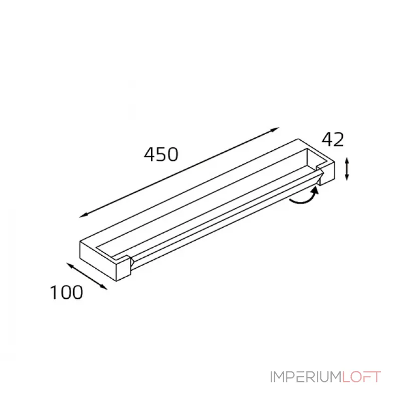 Светильник настенный влагозащищенный IT01-1068/45 white