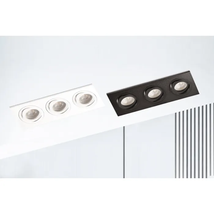 Светильник встраиваемый поворотный SAG303-4 black/black от ImperiumLoft